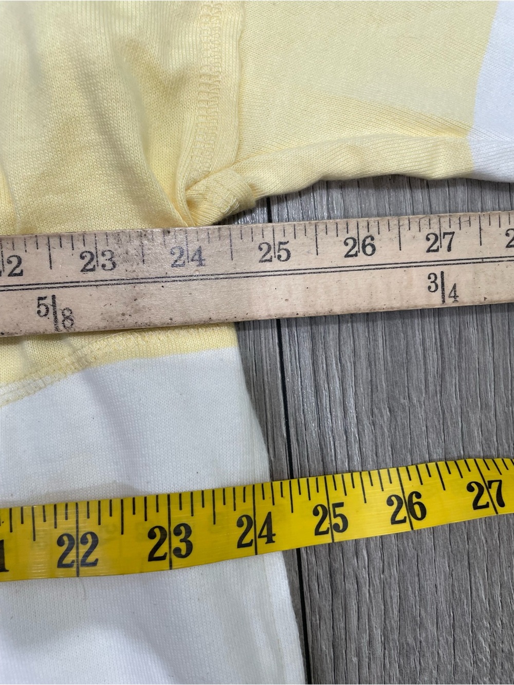 Free People FP Movement Retro Rugby Striped Pullover & Shorts Set- Yellow White - Picture 4 of 9